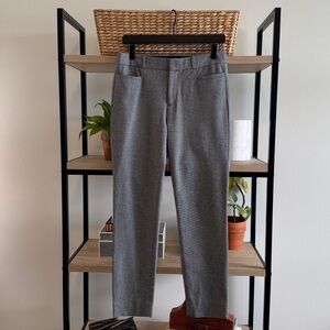 Banana Republic Mid-Rise Sloan Gray Ankle Woven Career Dress Pant Trouser, 4